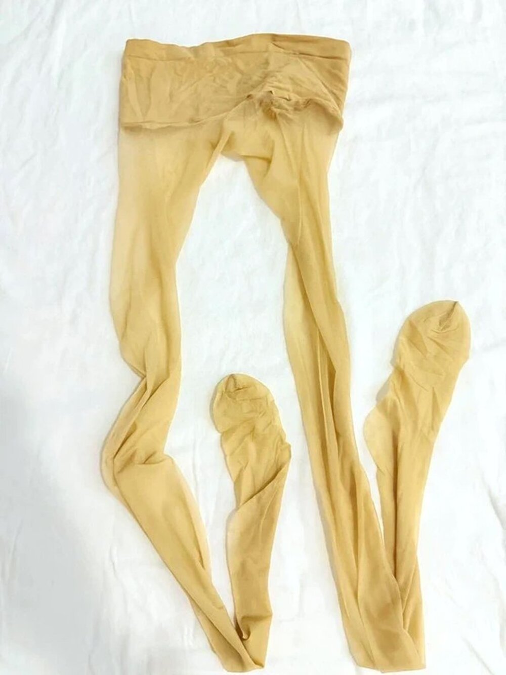 Nude Sheer Shiny Stockings Pantyhose